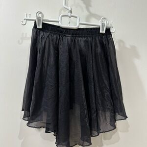 Chic Asymmetrical Black Skirt